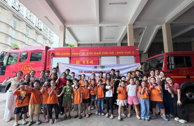 BUỔI TẬP HUẤN PCCC "BIẾT PHÒNG CHÁY - VỮNG THOÁT NẠN
