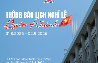 THÔNG BÁO LỊCH NGHỈ LỄ QUỐC KHÁNH 2/9